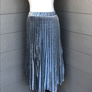 Love In Silver Metallic Skirt